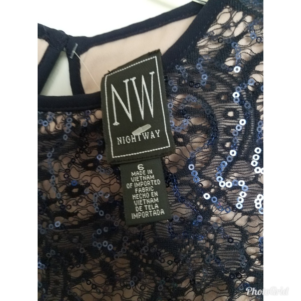 Night Way Blue Dress - Picture 4 of 5